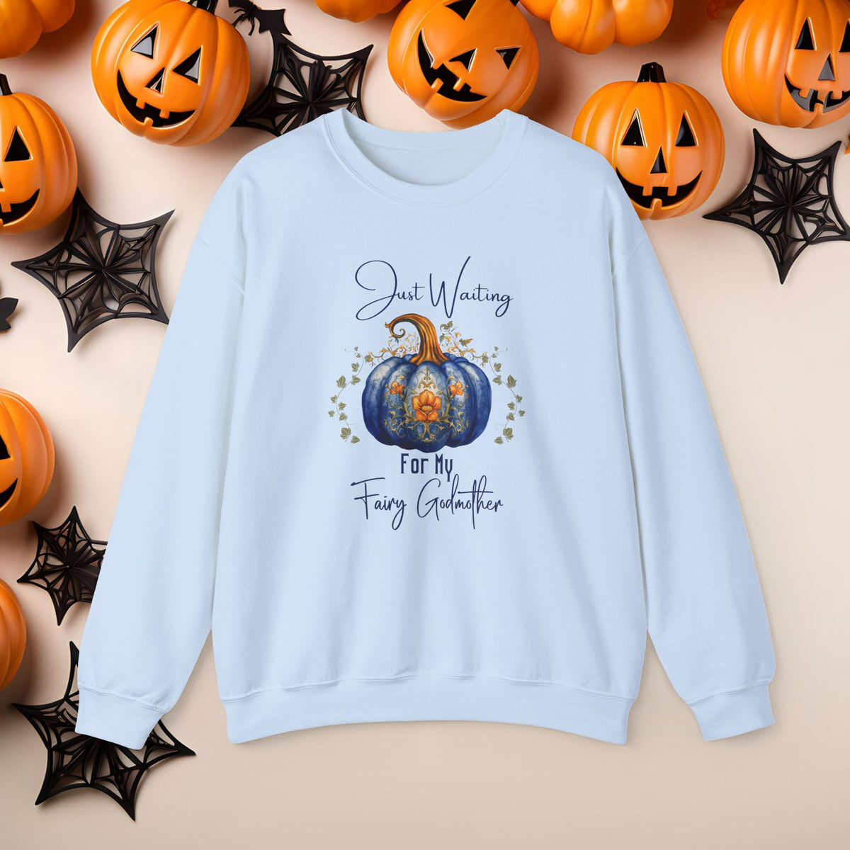 Funny Halloween Witch Hat Coquette Bow Ride the Broom Crewneck Cute Fall Fun Spooky Pumpkin Cozy Season Sweatshirt
