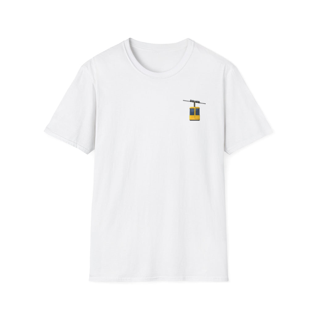 Funny SNL Aerial Tramway Emoji Sketch Unisex Softstyle T-Shirt, Group Halloween Costume, Hilarious Office Crew, Matching Coordinating Shirt