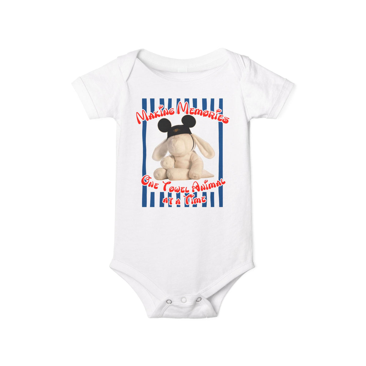 Towel Animal Cruise Infant Jersey One Piece BodySuit, Matching Family Shirt, Disney Cruise Vacation Shirt, DCL Evie Shirt