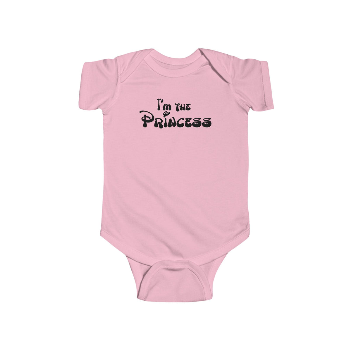 I'm the Princess Infant Bodysuit | Baby One Piece Shirt, Princess Script, Matching Theme Park Disney Family Shirt