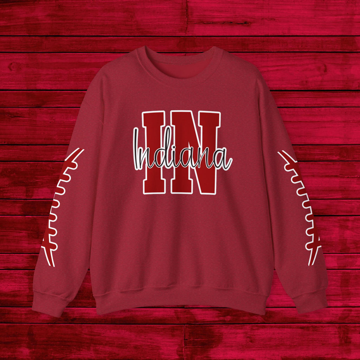 Indiana Football, Celebrate Hoosier Pride, School Spirit, College Football Fun Unisex Heavy Blend™ Crewneck Sweatshirt
