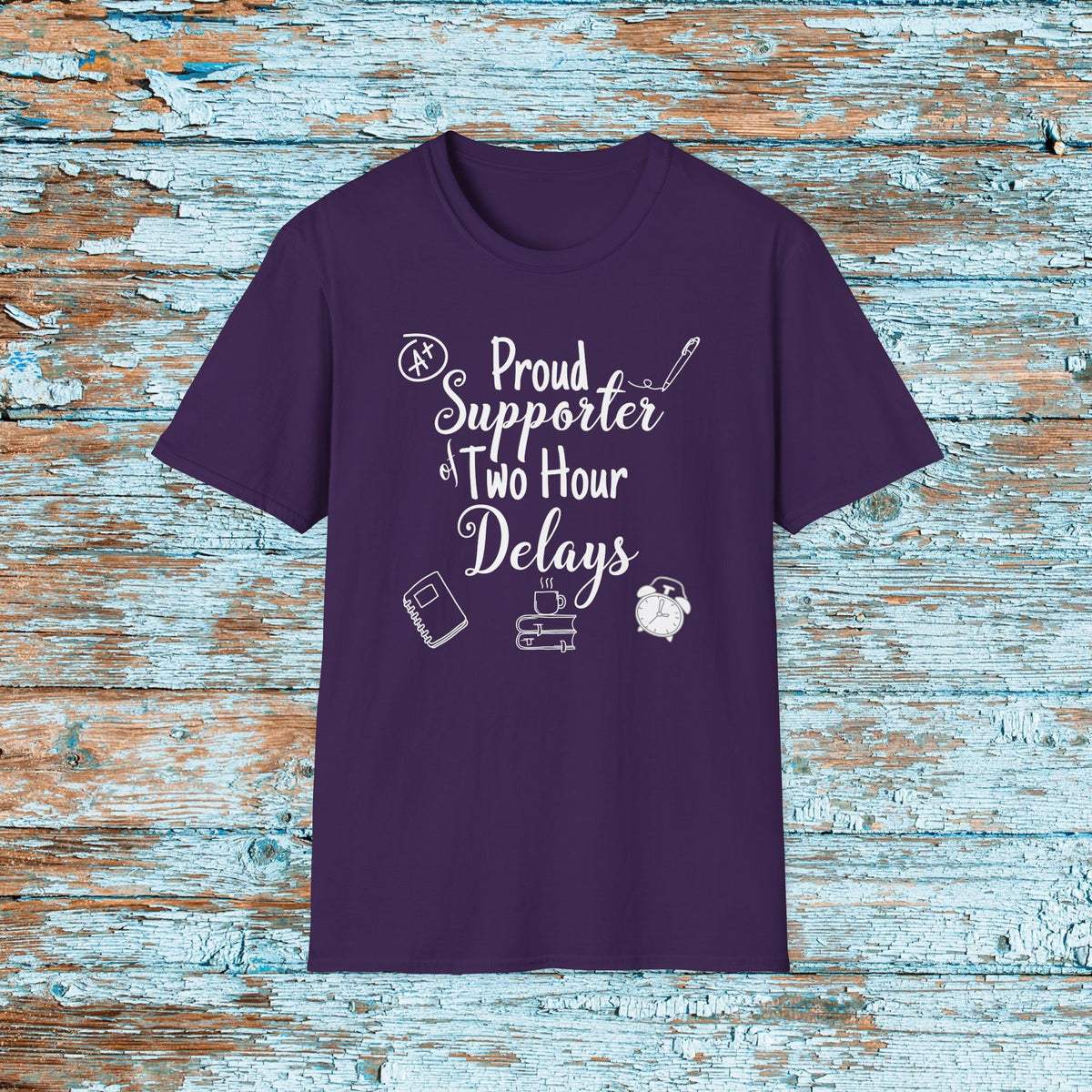 Funny Teacher Two Hour Delay Shirt, To Me There Can Never Be Too Many Two Hour Delays, Humorous Grammar TShirt, Snow Day, Matching Team