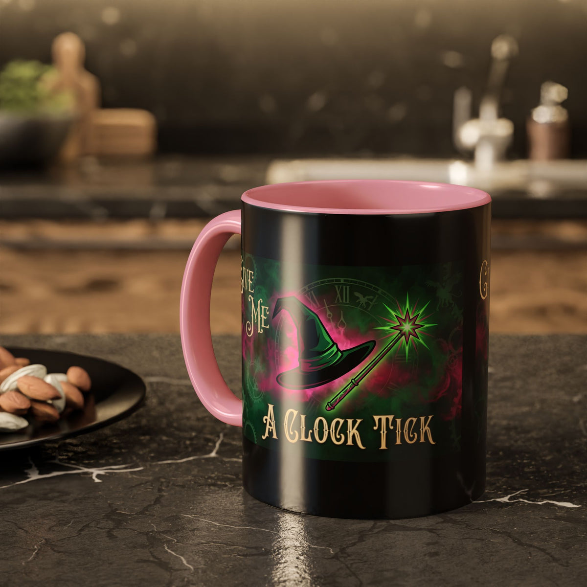 Funny Wicked Witch Mug, Give Me a Clock Tick Wicked Cup, Witchy Coffee Mug, Good vs Bad Humor Mug, Bestie Gift Tea Cup