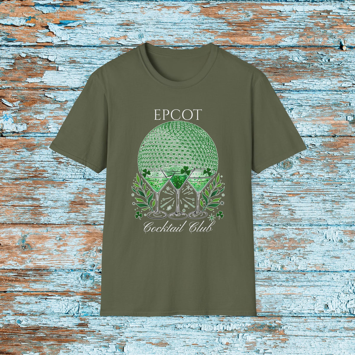 St. Patrick's Day EPCOT Drink Around The World  T-Shirt, Cocktail Club, Shamrock Shirt, Pinch Proof, Fun St. Paddy's Day