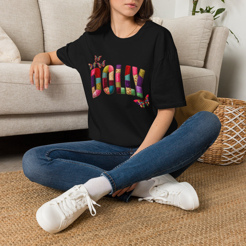 Dolly Tribute Shirt, Coat of Many Colors, Faux Quilt, Patchwork Aesthetic T-Shirt