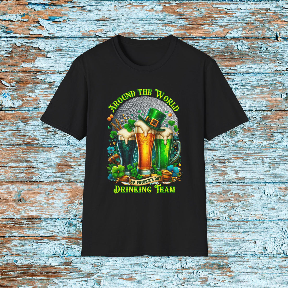 St. Patrick's Day EPCOT Drink Around The World  T-Shirt, Irish Drinking Club, Shamrock Shirt, Pinch Proof, Fun St. Paddy's Day
