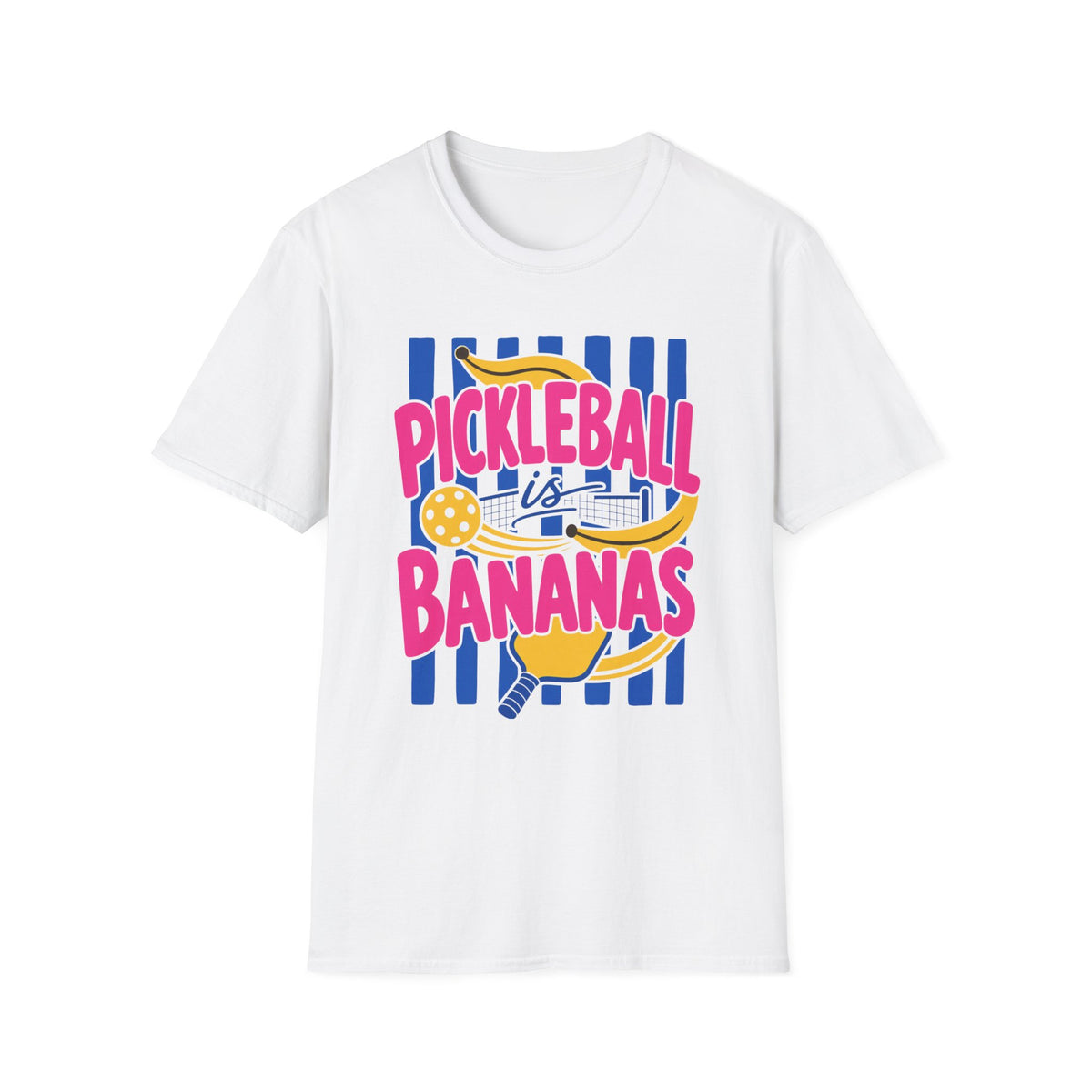 Pickleball is Bananas T-Shirt | Retro Fruits Stripes Design | Pickleball Player Shirt | Pickleball Gift for Mom Her