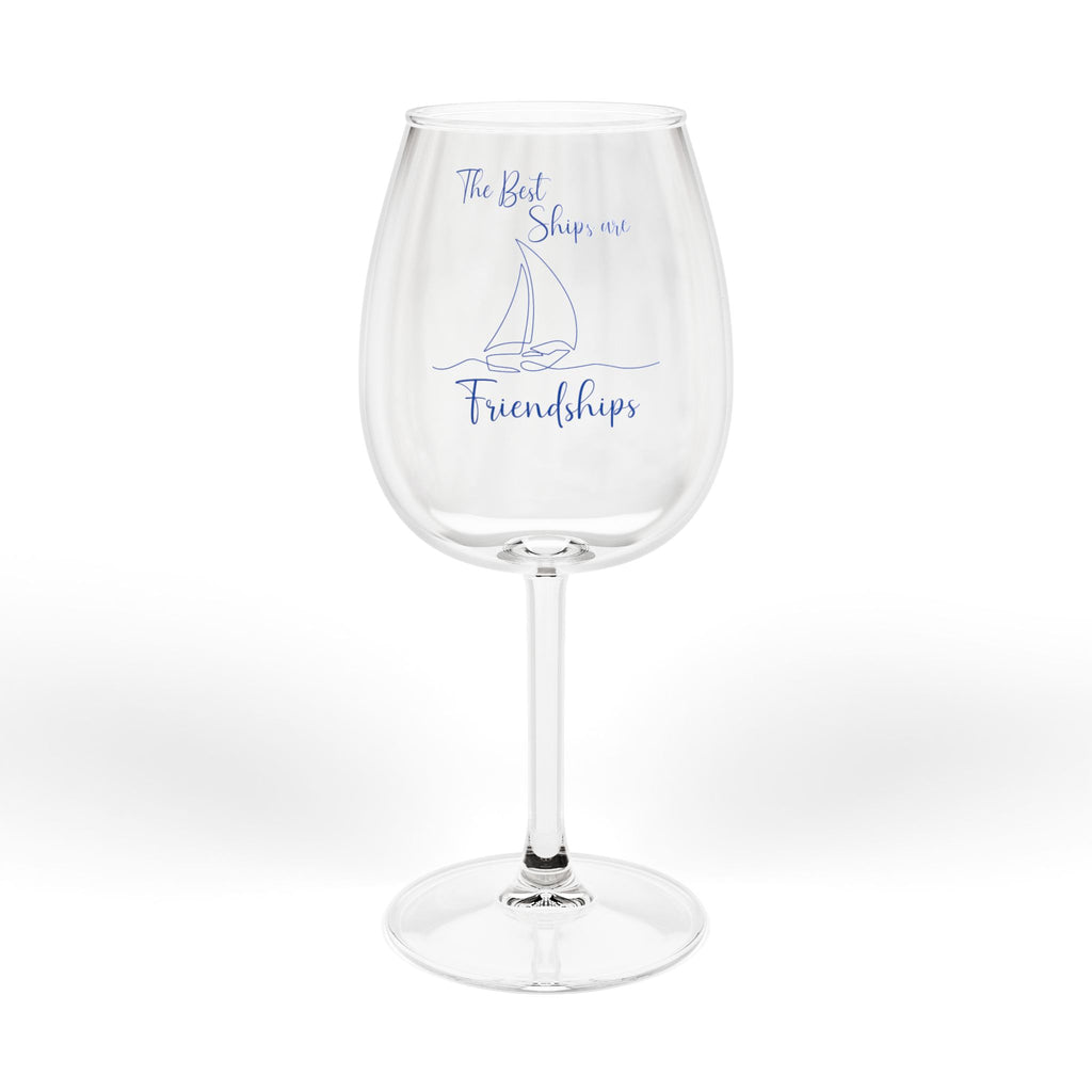 Friendship Gift Wine Glass, 12oz Best Friend Gift for Bestie, Mom, Daughter, Girls Trip Gift, Bridesmaid Gift for Couple Gift for Sister