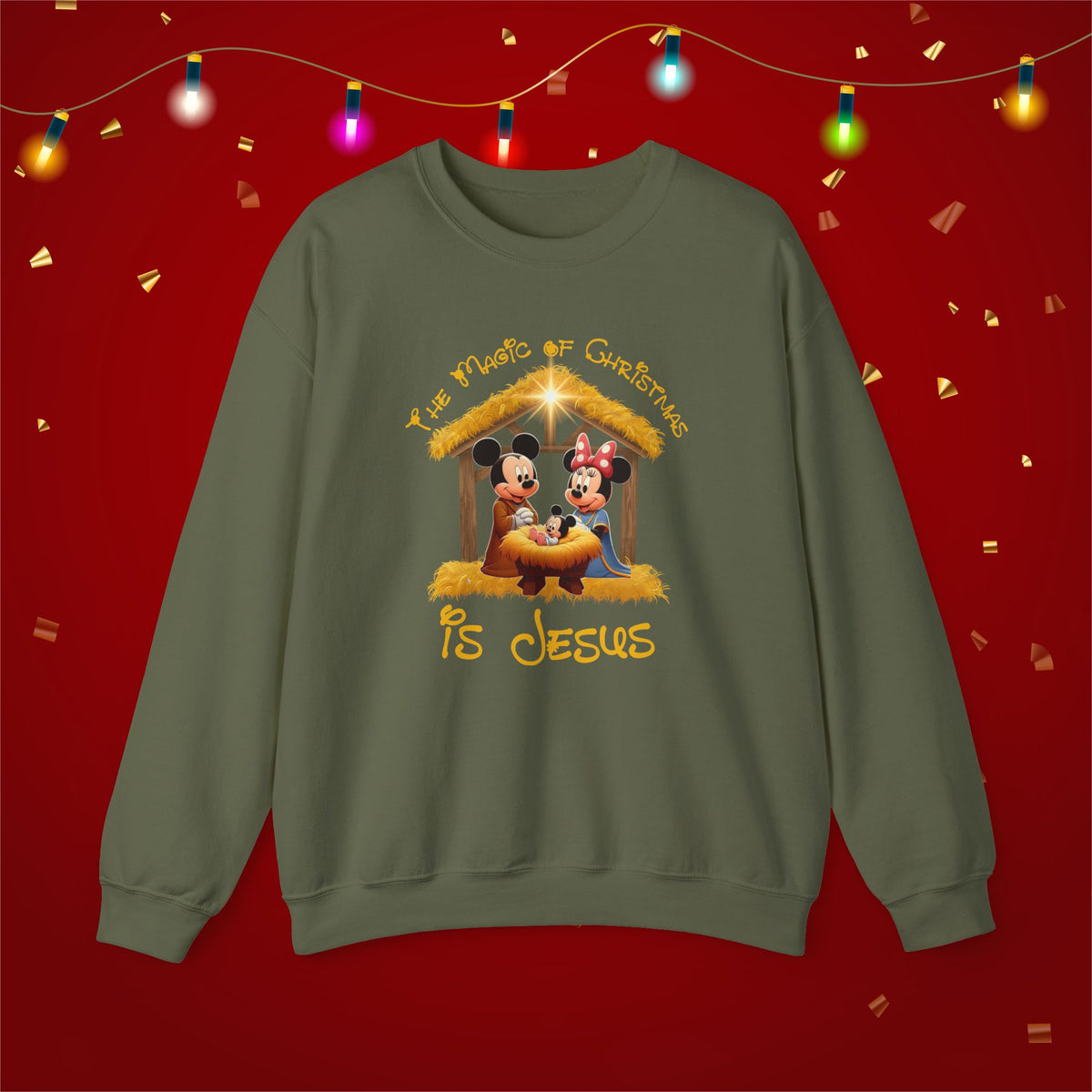 Jesus Mickey Magic Family Matching Shirts Greatest Gift of all Nativity Shirt Christian Christmas Shirt Religious Shirt Bible Verse Shirt