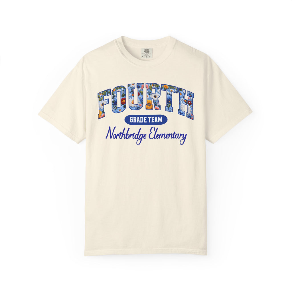 Custom Teacher Team T-shirt | Garment-Dyed School Spirit Tee, Custom Grade and School, Personalized Name & Number