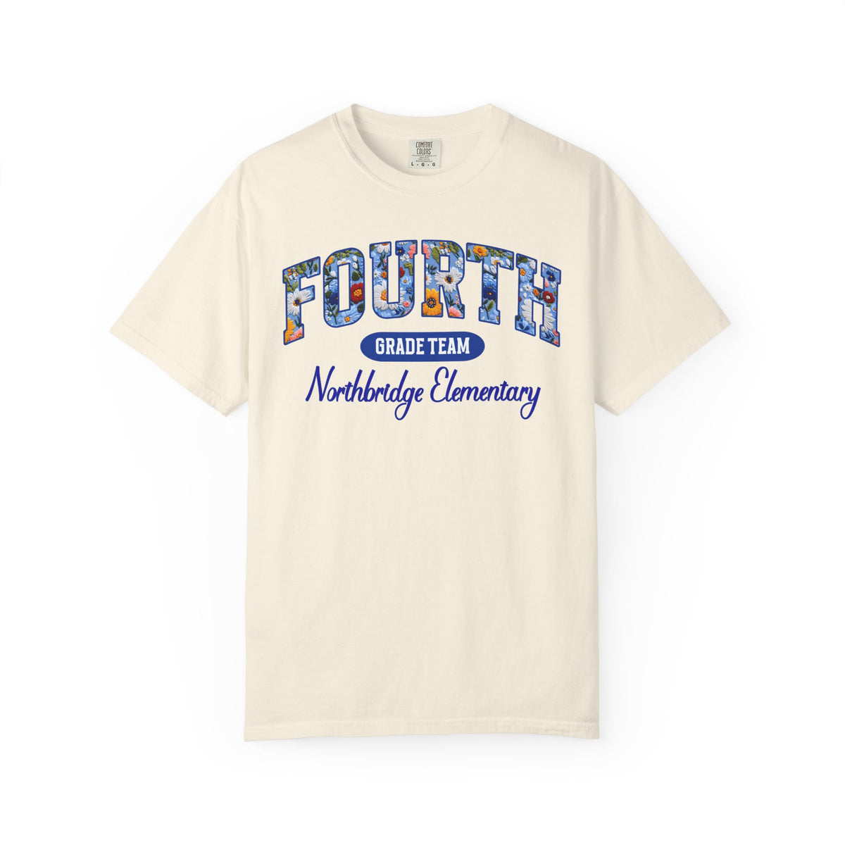 Custom Teacher Team T-shirt | Garment-Dyed School Spirit Tee, Custom Grade and School, Personalized Name & Number