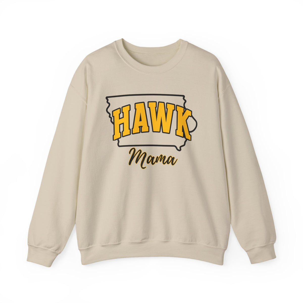 Custom Hawk Mama, Iowa Pride, University School Sweater, Fun Mom Shirt, Freshman Mom Gift, Unisex Crewneck Sweatshirt