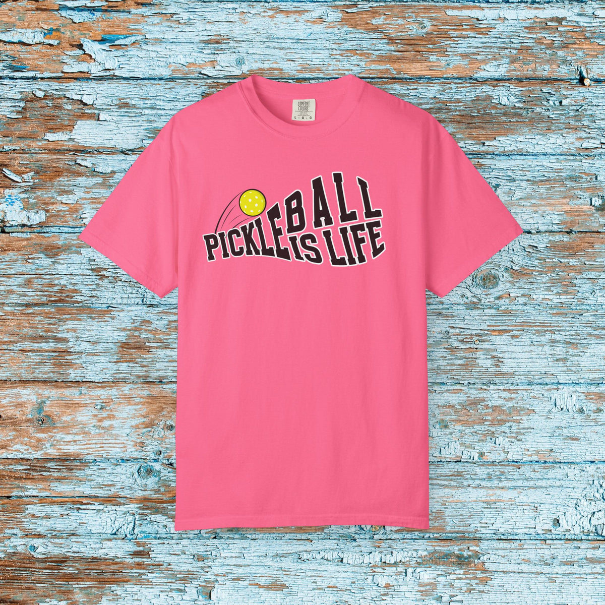 Comfort Colors Pickleball is Life Pickleball Paddle T-shirt Matching Team Shirt Gift for Mom Dad Pickleball Lover Player Gift