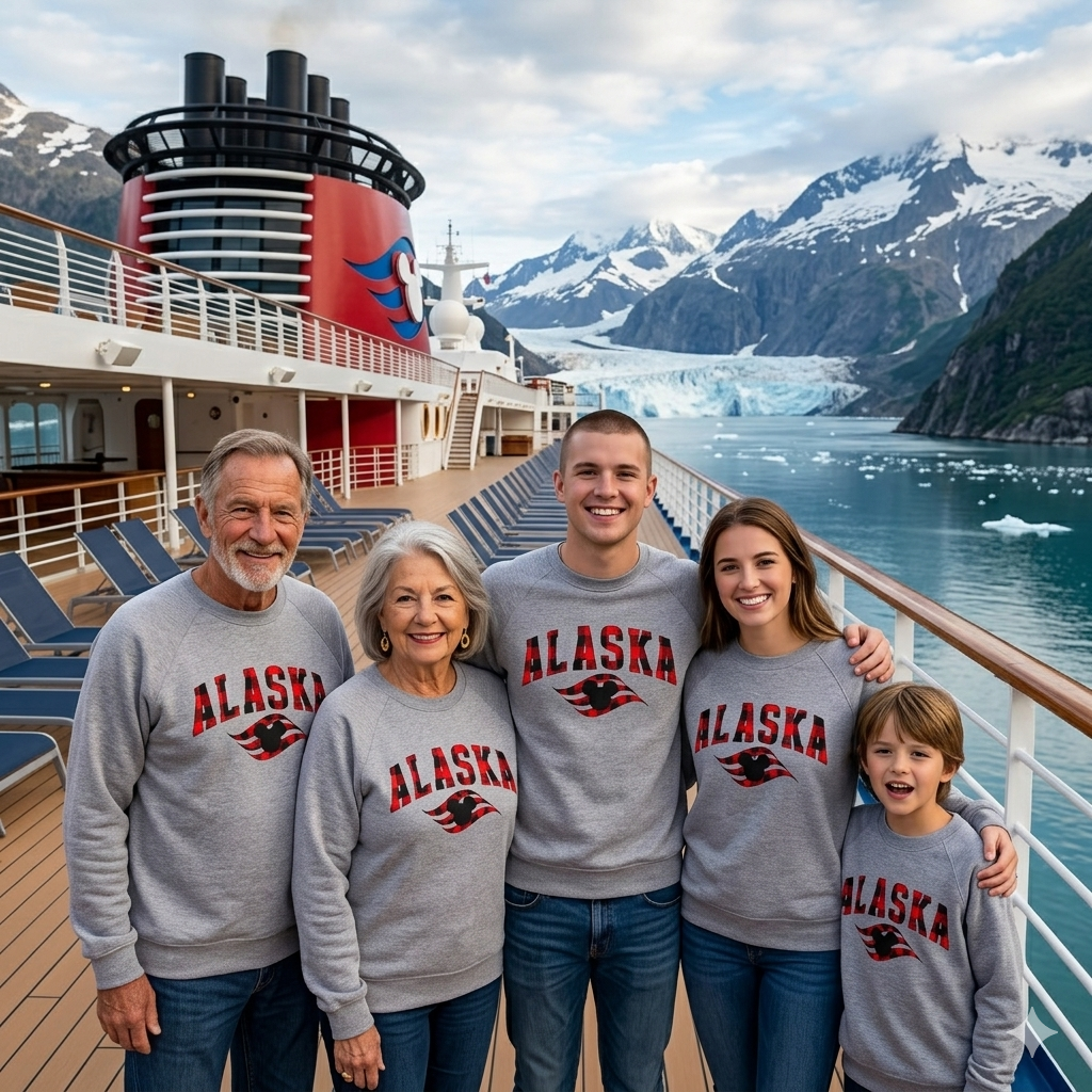 Alaska Cruise Family Matching Crewneck | Disney Cruise Vacation Sweatshirt