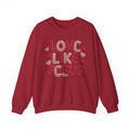 Love Like Jesus Faux Yarn Sweatshirt, Christian Valentine Crewneck, Knitted Look Faith Sweater, Religious Gift for Her Him, Gildan 18000