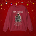 Funny Christmas Sweatshirt Skeleton Waiting for Christmas and Peppermint Mocha Coffee Lover Cat Xmas Sweater Weather