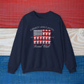 Liberty and Lattes Patriotic American Flag Crewneck Sweatshirt, Coffee Lover Gift, 1776 Shirt, July 4th Sweater, 250th Celebration