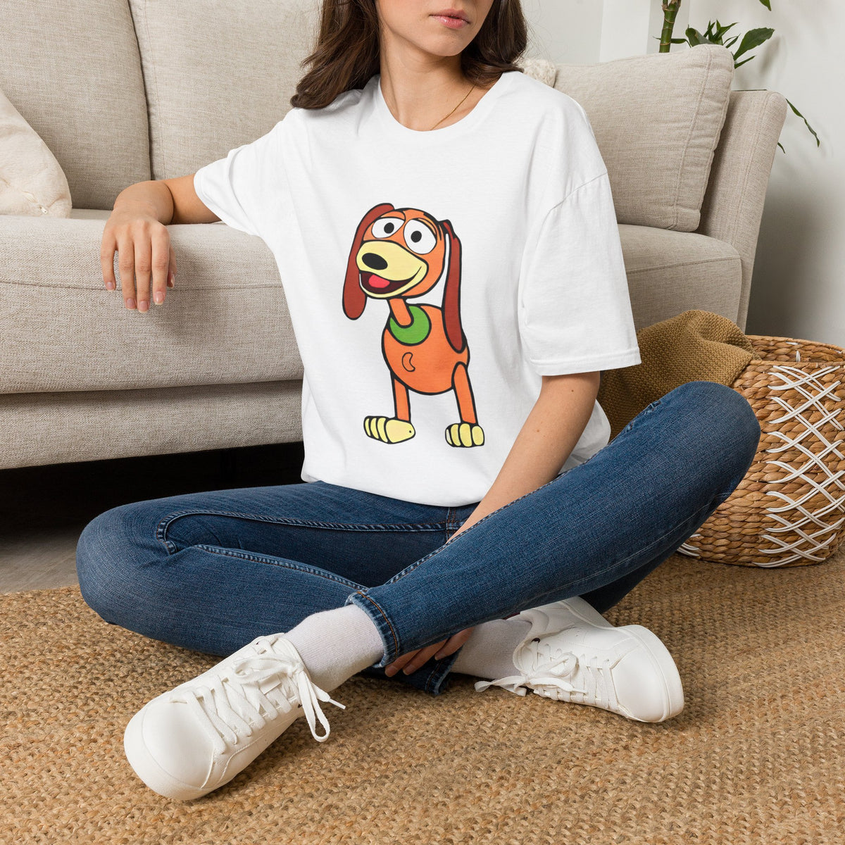 Slinky Dog Head Funny Halloween Group Costume, Funny Office Costume, Halloween Party Group Costume, Unisex Softstyle T-Shirt