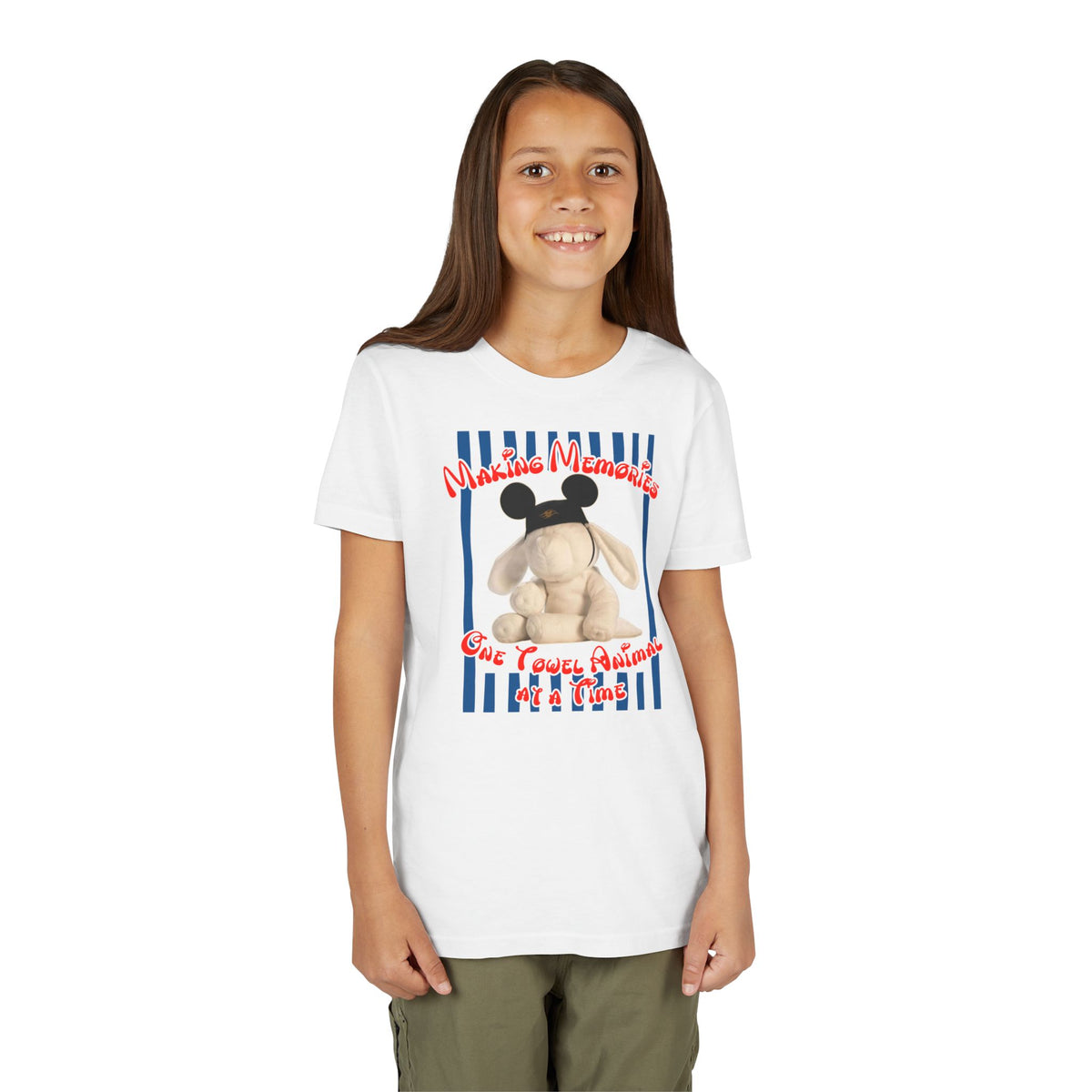 Towel Animal Cruise Youth T-shirt, Matching Family Shirt, Disney Cruise Vacation Shirt, DCL Evie Shirt