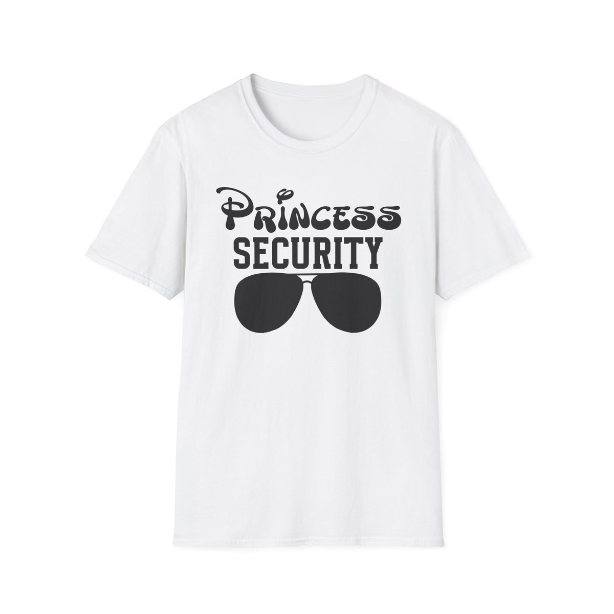 Princess Security T-Shirt | Funny Sunglasses Design | Family Matching Theme Park Disney Tee
