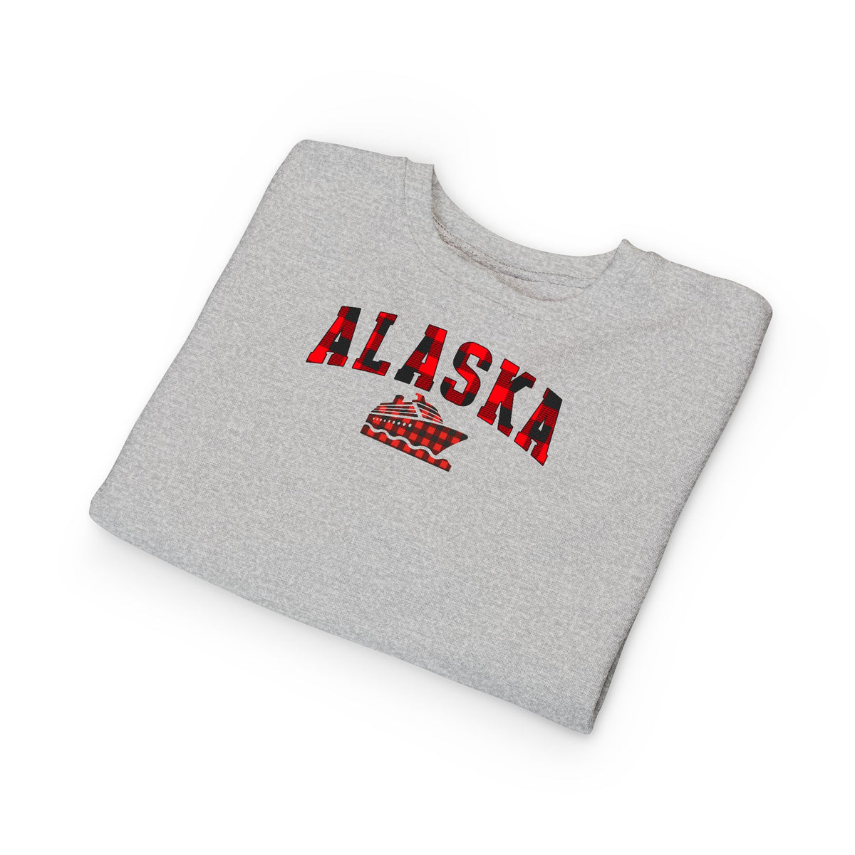 Alaska Cruise Buffalo Plaid Toddler Sweatshirt | Matching Family Shirt, Family Vacation