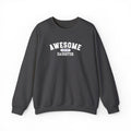 Awesome Like My Daughter Sweatshirt, Embroidered Dad Crewneck