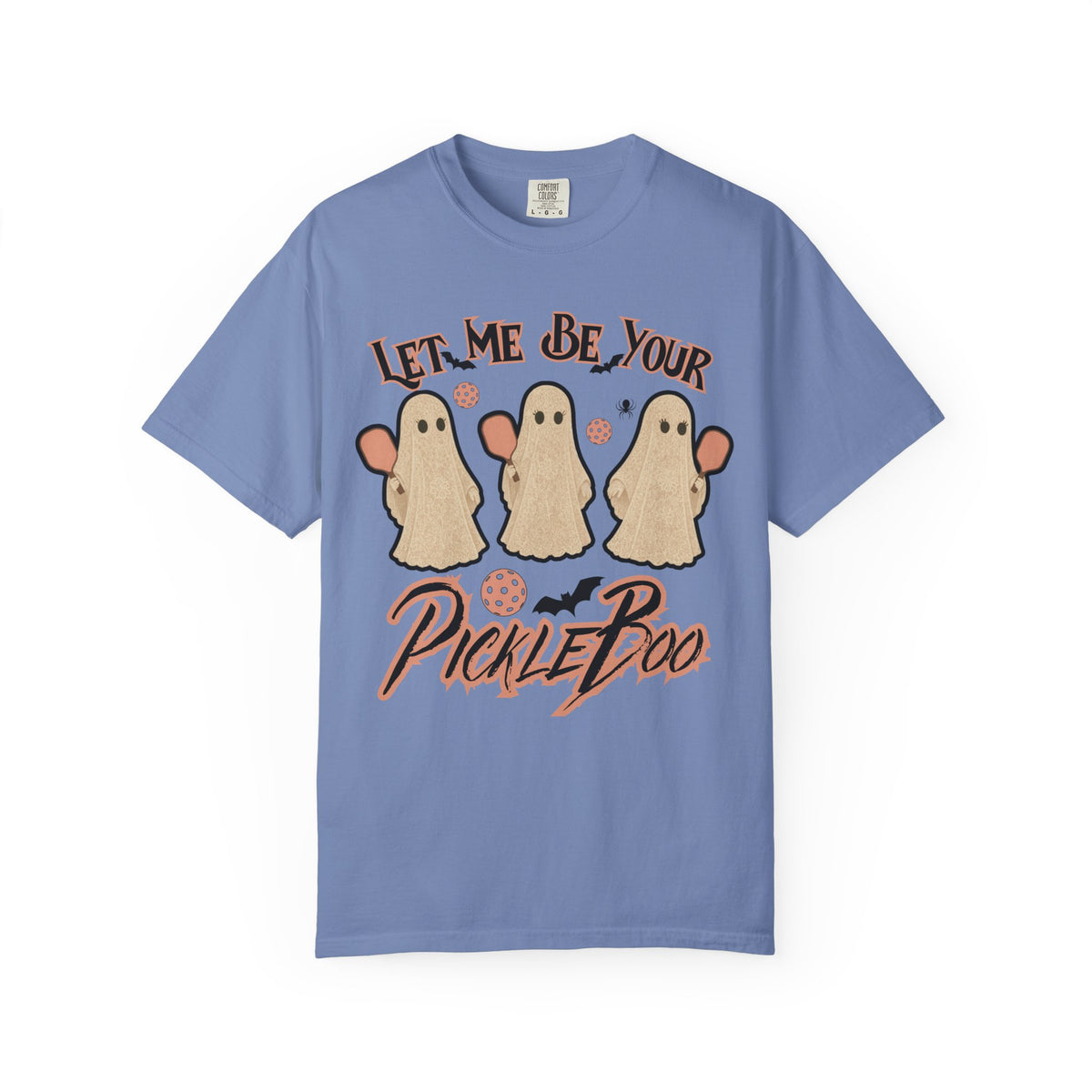 Pickleball Comfort Colors Halloween Ghost Shirt Cute Ghosts Playing Pickleball Boo Trick or Treat Fall Shirt for Pickleball Player