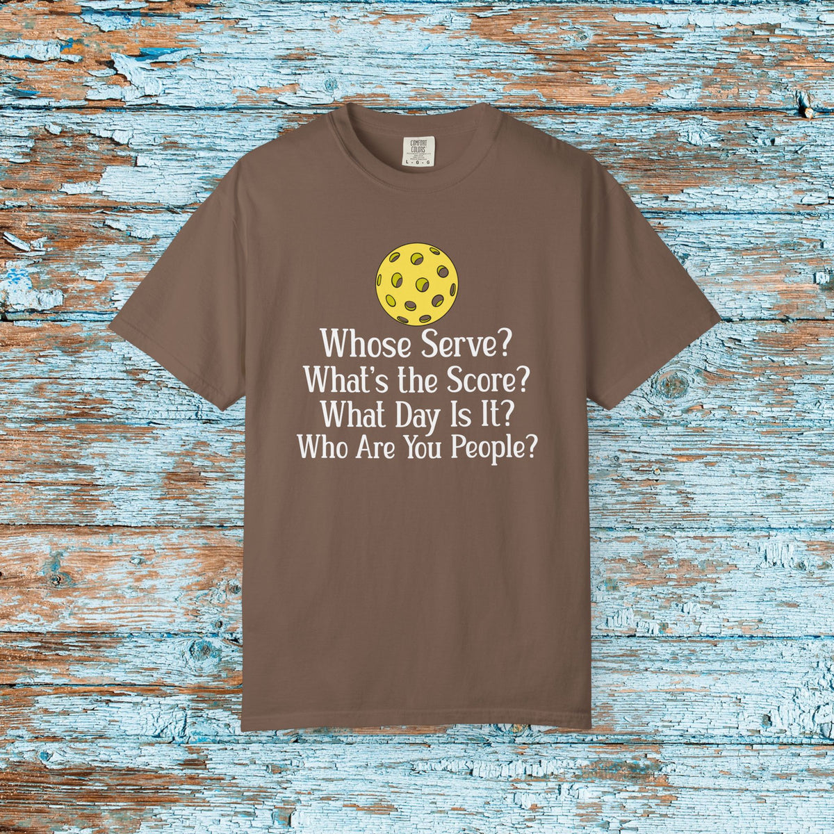 Pickleball Funny Comfort Colors Shirt Whose Serve Pickleball Memory Shirt for Her Him Mom Matching Team Pickleball Lover Player Gift