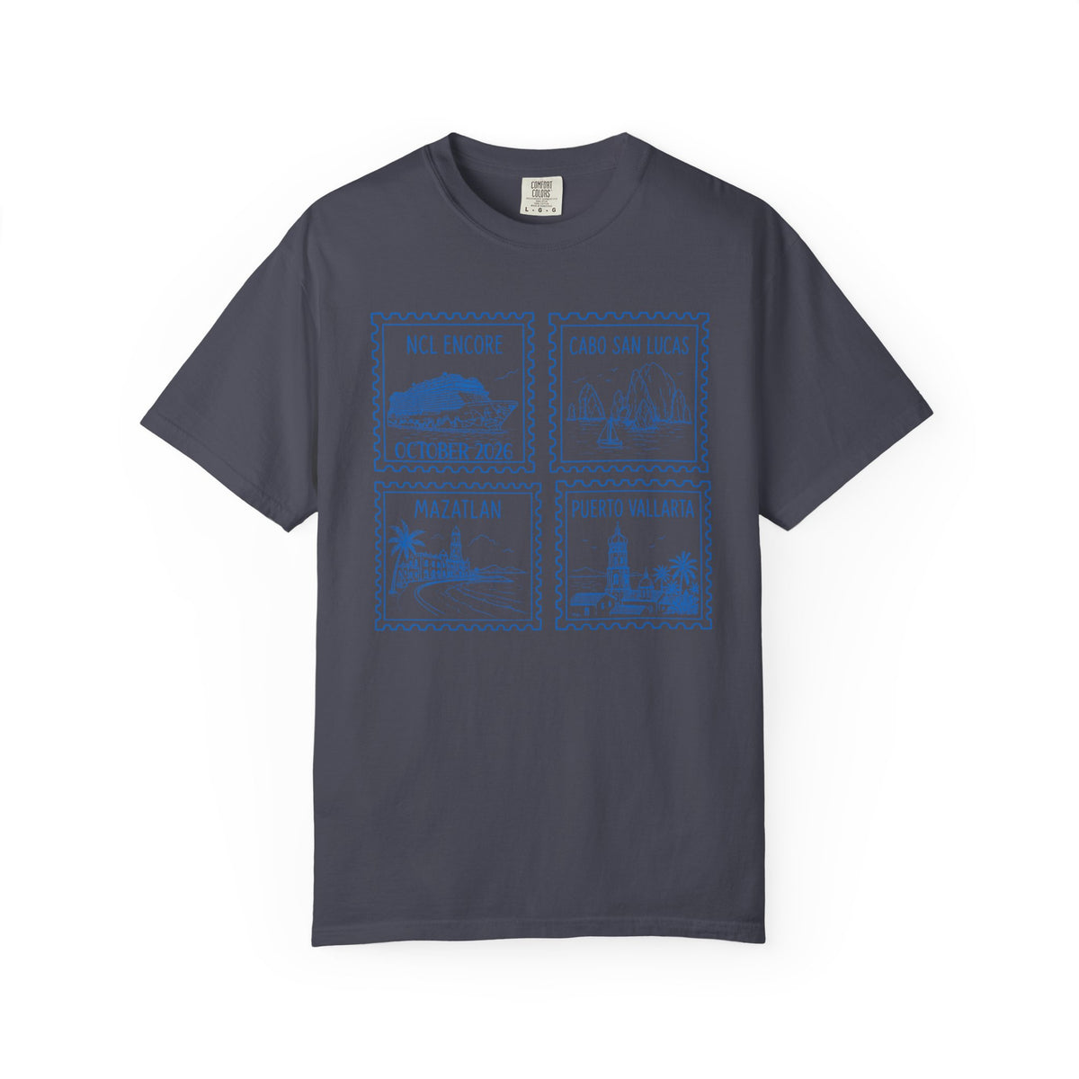 Custom Stamp Cruise Matching Family Comfort Colors Shirt