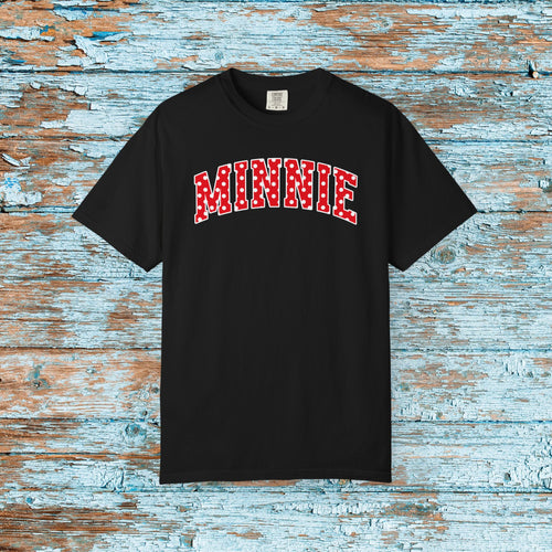Comfort Colors Mickey Minnie Shirt College Font Magical Matching Family Theme Park Kingdom Vacation Shirt