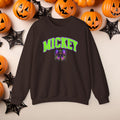 Mickey Halloween Witch Hat Coquette Bow Crewneck Cute Fall Fun Spooky Pumpkin Cozy Season Sweatshirt for Magical Park Not So Scary Party
