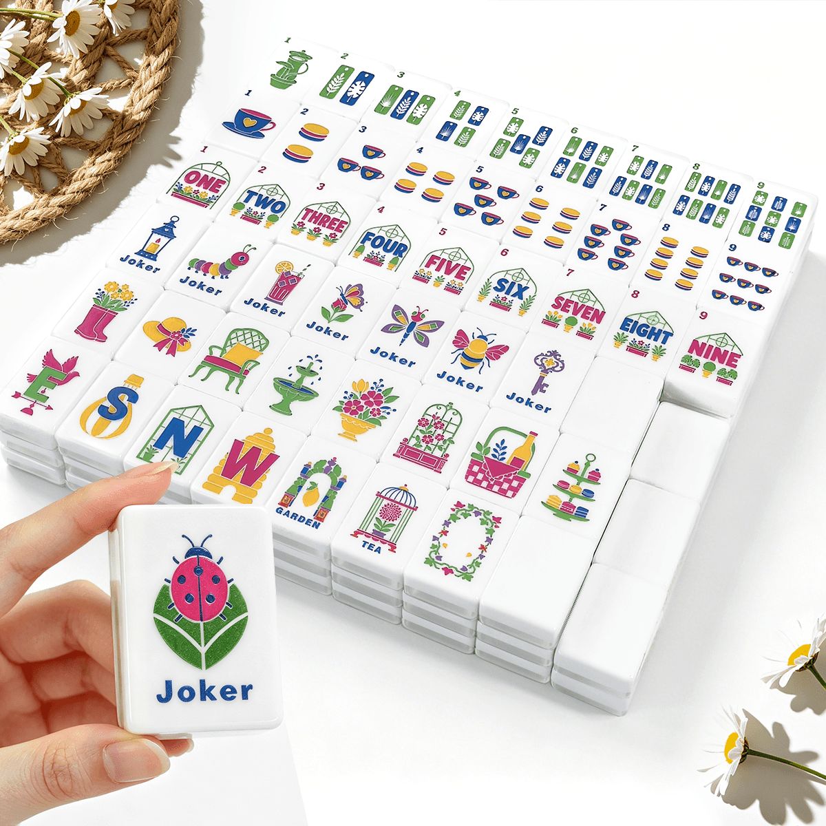American Mahjong Tiles (Floral Garden Style) 1 Mahjong Mahjong (1)