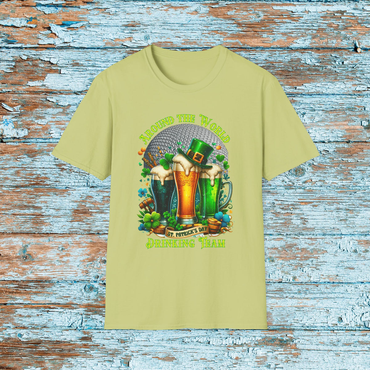St. Patrick's Day EPCOT Drink Around The World  T-Shirt, Irish Drinking Club, Shamrock Shirt, Pinch Proof, Fun St. Paddy's Day