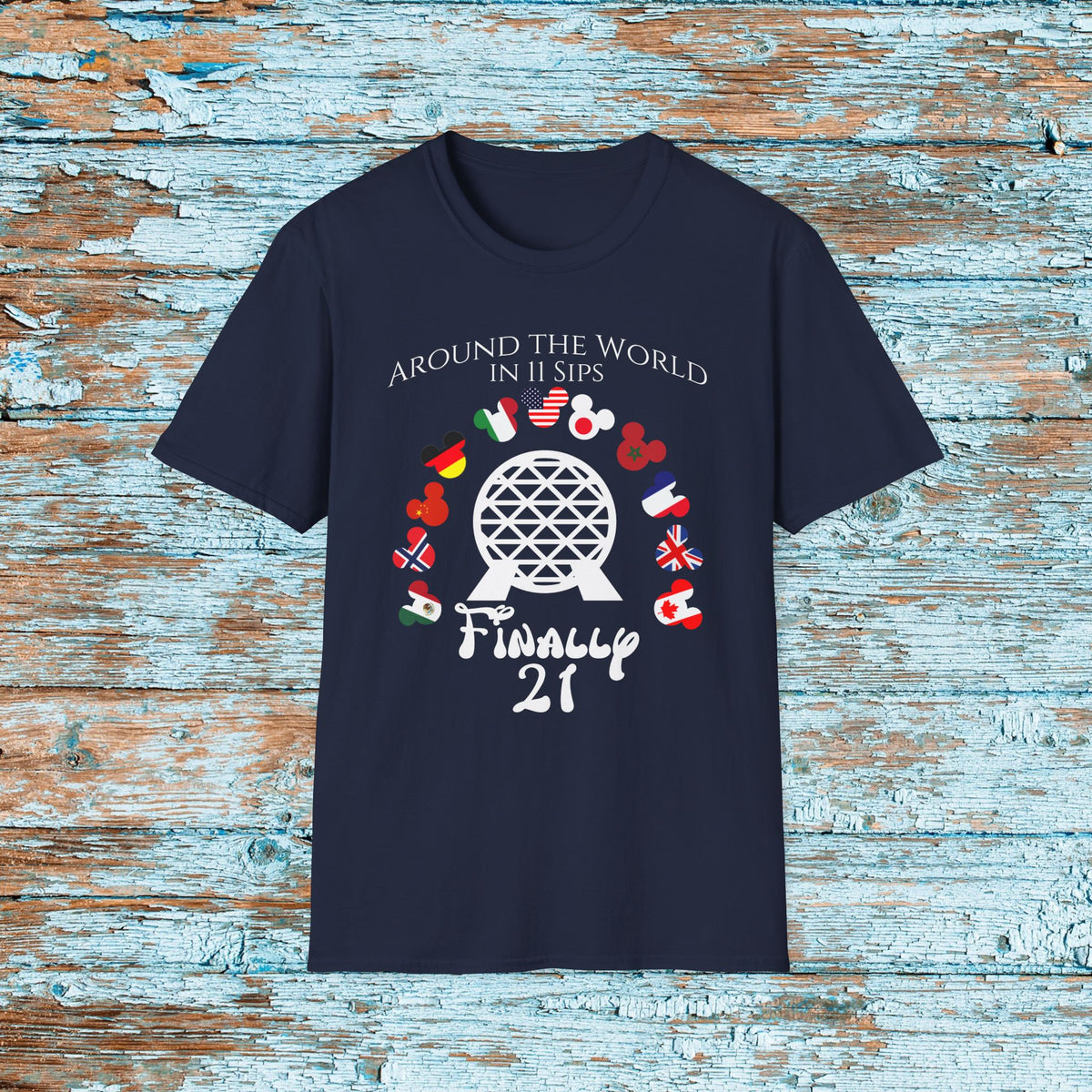 Custom Disney Epcot World Tour Birthday Comfort Colors Shirt, Drink Around The World, World Traveler Food and Wine, Drinking Squad