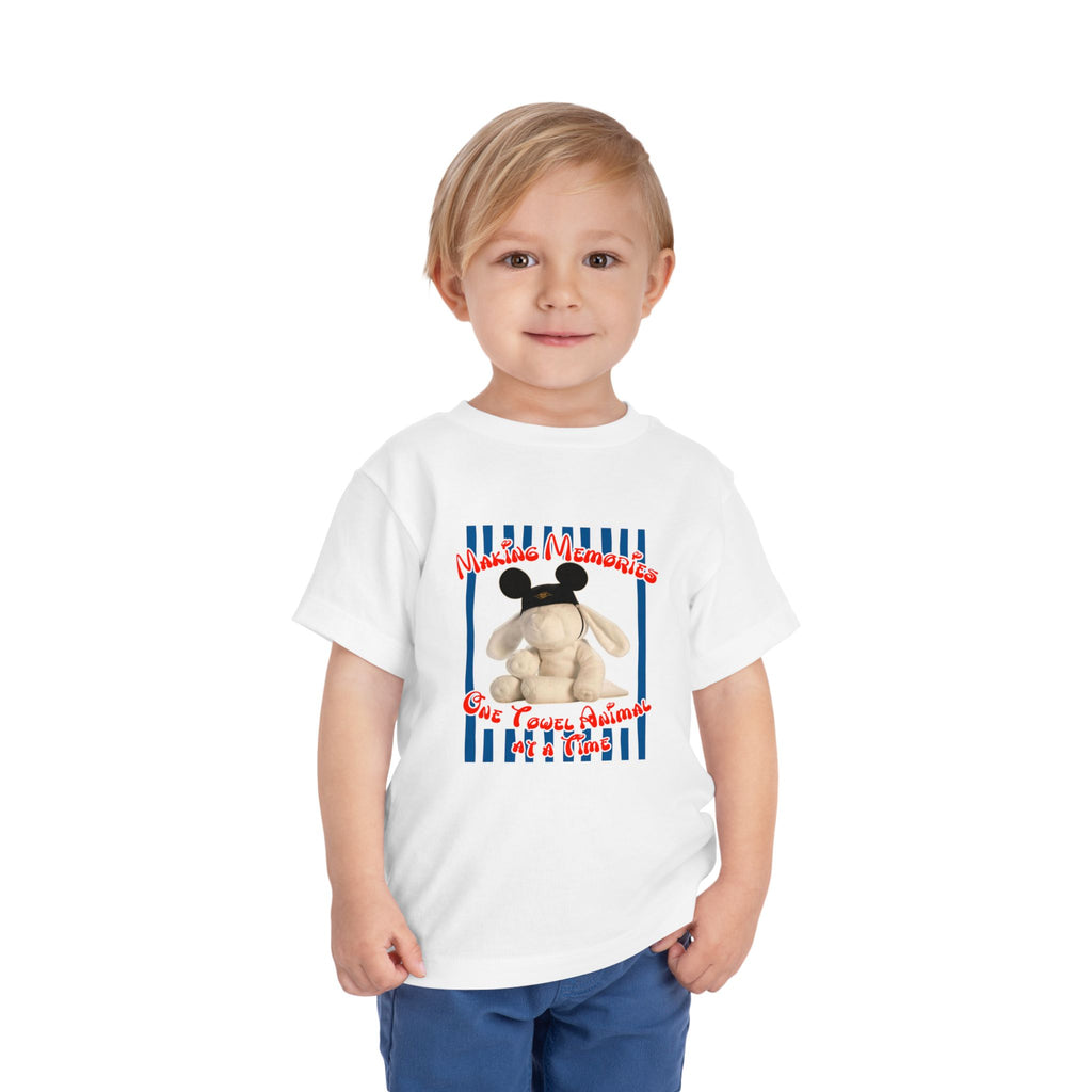 Towel Animal Cruise Toddler T-shirt, Matching Family Shirt, Disney Cruise Vacation Shirt, DCL Evie Shirt