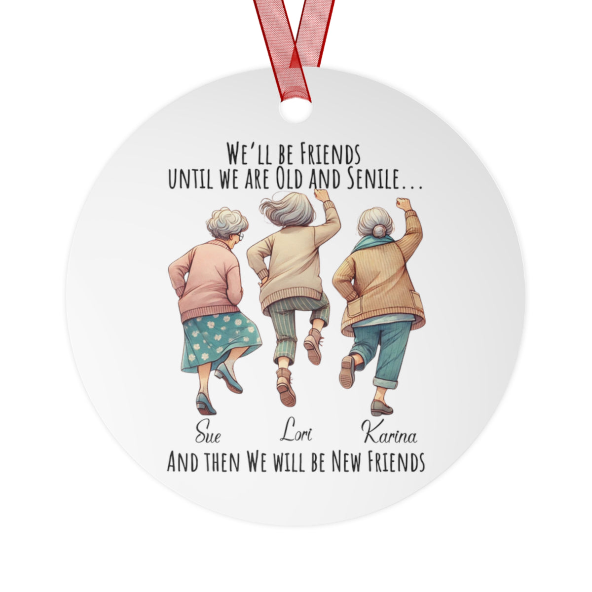 Personalized Best Friend Ornament, Best Friend Christmas Gift, Friendship Christmas Ornament, Custom Best Friend Gift, Bestie Birthday