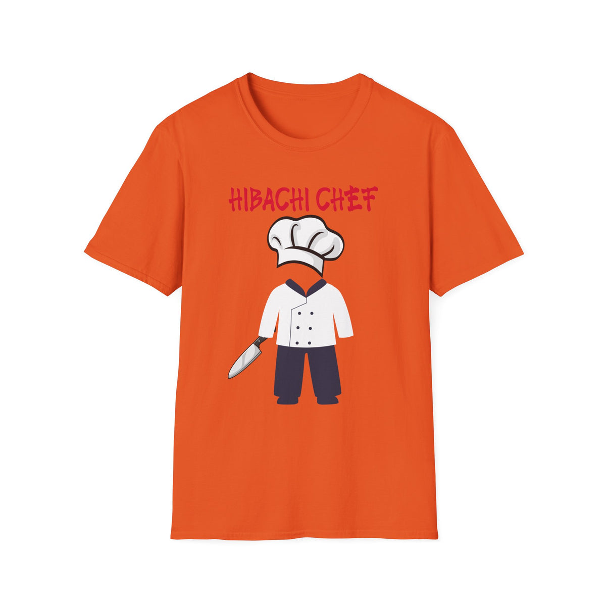 Funny Halloween Costume T-Shirt Hibachi Chef, Food Costume Top, Office Group Costume Shirt, Matching Friends Family Shirt