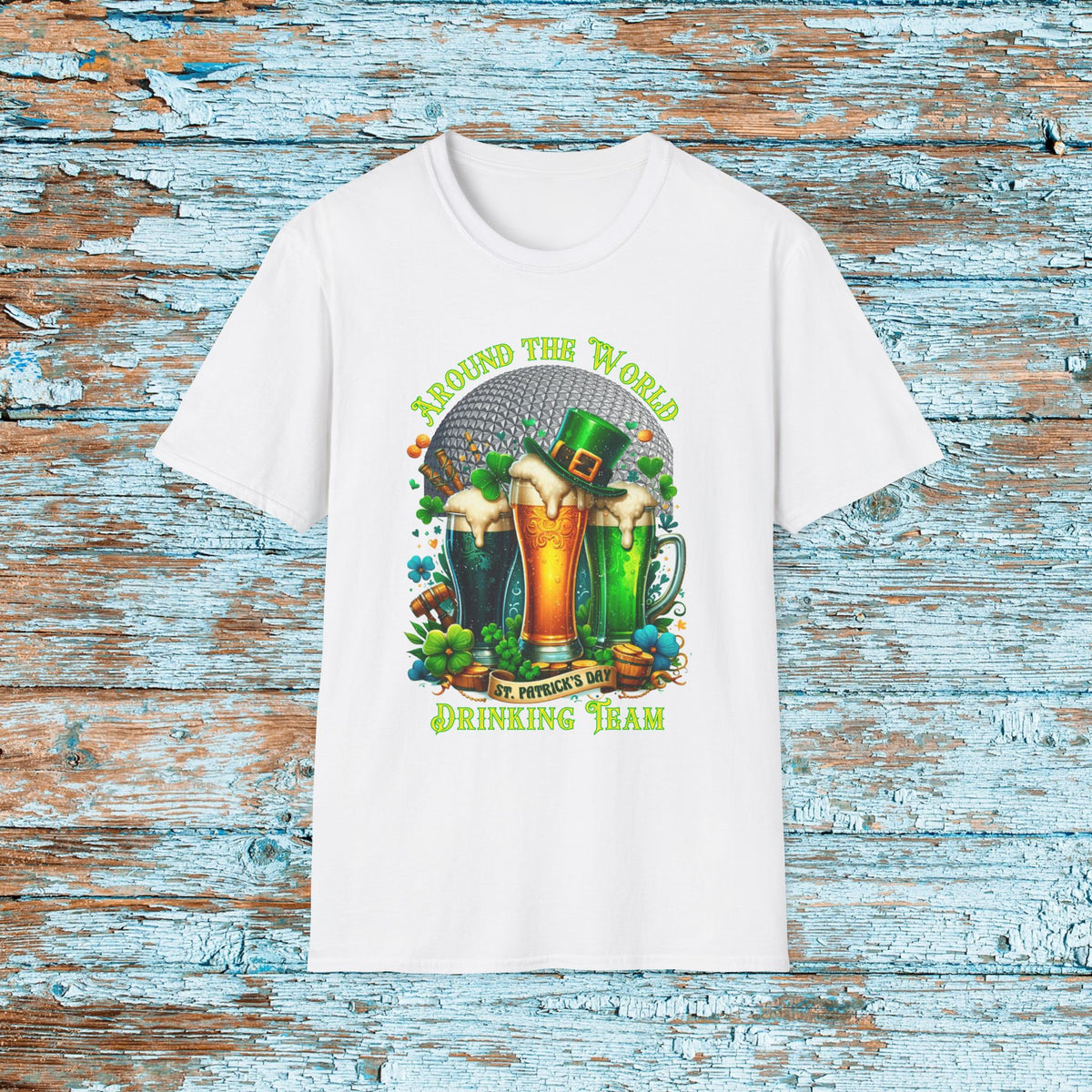 St. Patrick's Day EPCOT Drink Around The World  T-Shirt, Irish Drinking Club, Shamrock Shirt, Pinch Proof, Fun St. Paddy's Day