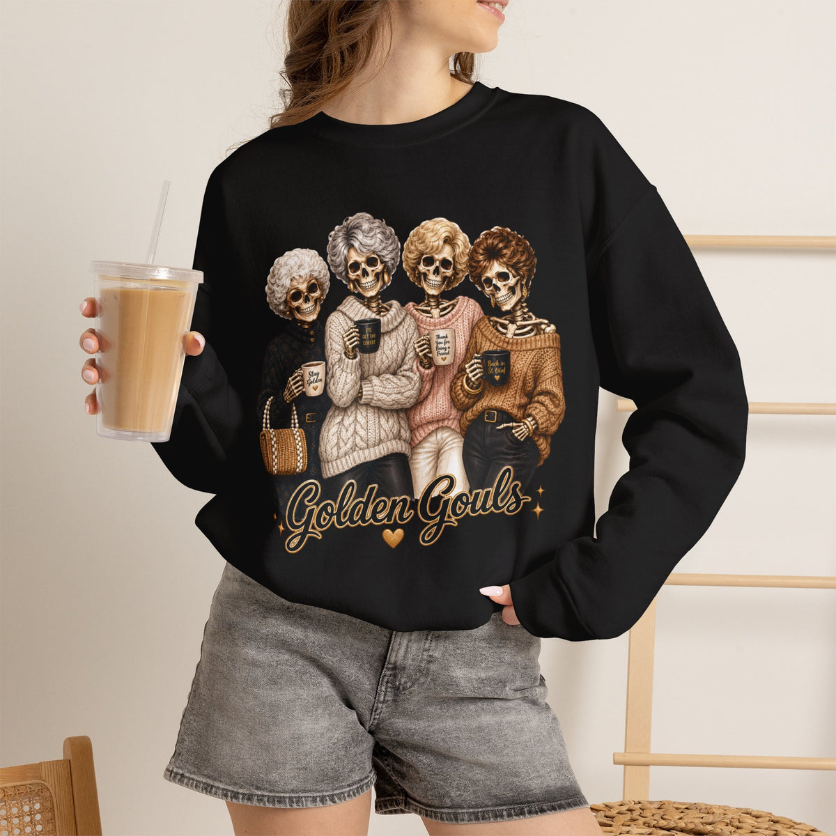 Golden Girls, Golden Gouls, Halloween Sweatshirt, Funny Matching Friend Shirt