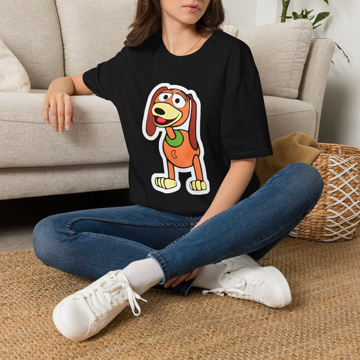 Slinky Dog Head Funny Halloween Group Costume, Funny Office Costume, Halloween Party Group Costume, Unisex Softstyle T-Shirt