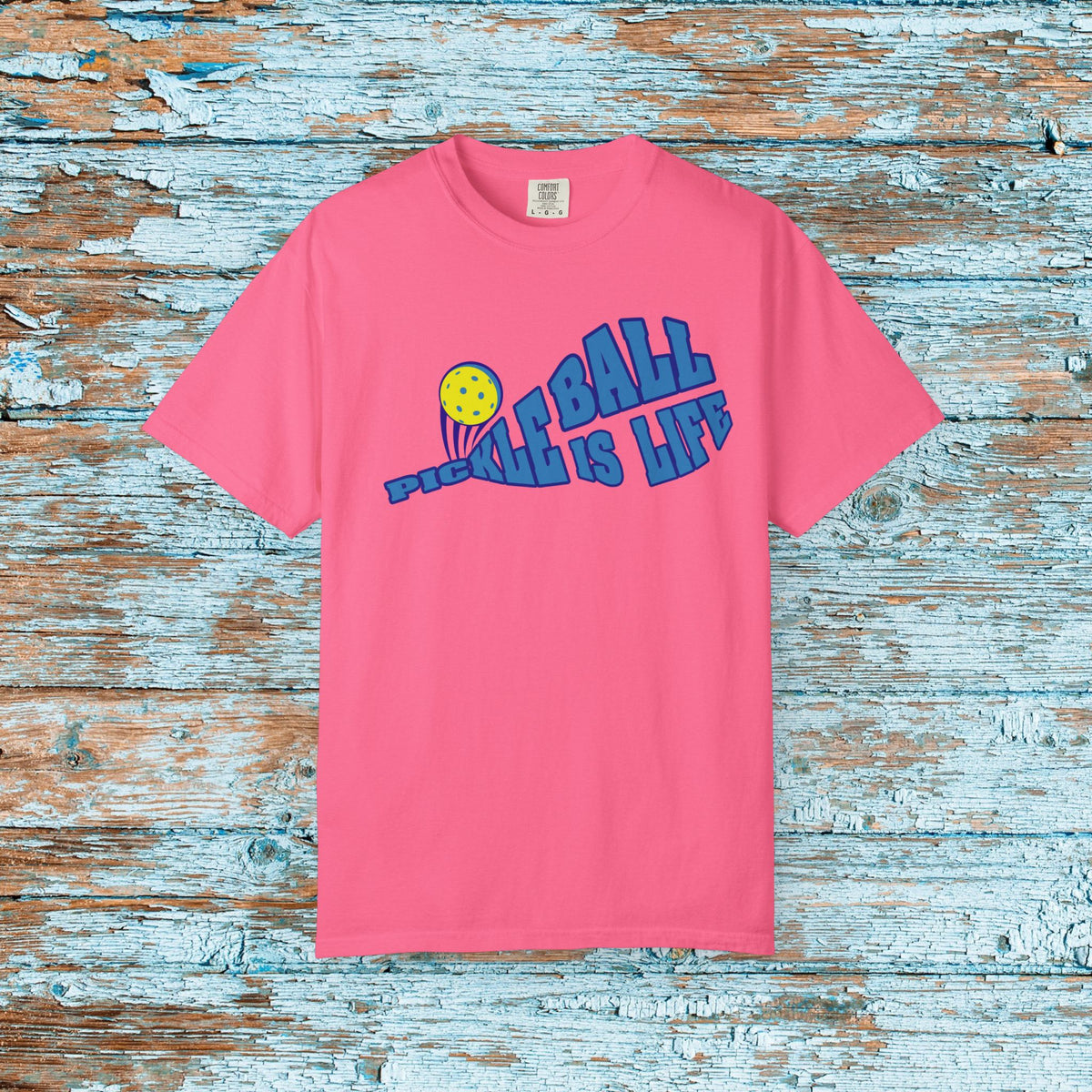 Comfort Colors Pickleball is Life Pickleball Paddle T-shirt Matching Team Shirt Gift for Mom Dad Pickleball Lover Player Gift