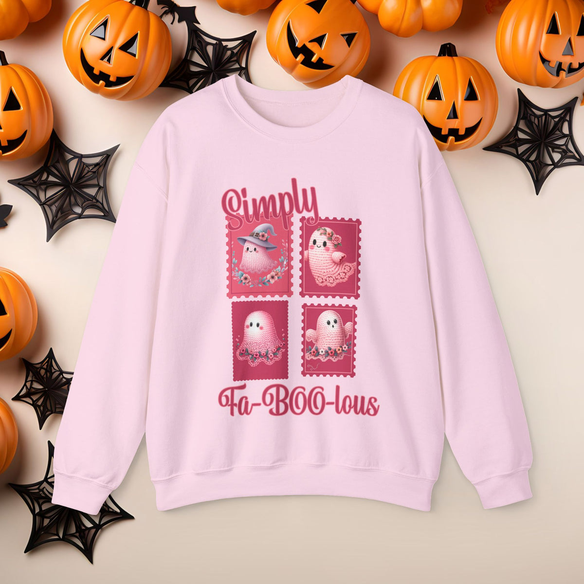 Christian Halloween Jesus is my Boo Cute Fall Fun Spooky Pumpkin Cozy Season Crewneck Sweatshirt Church Small Group Bible Study Shirt