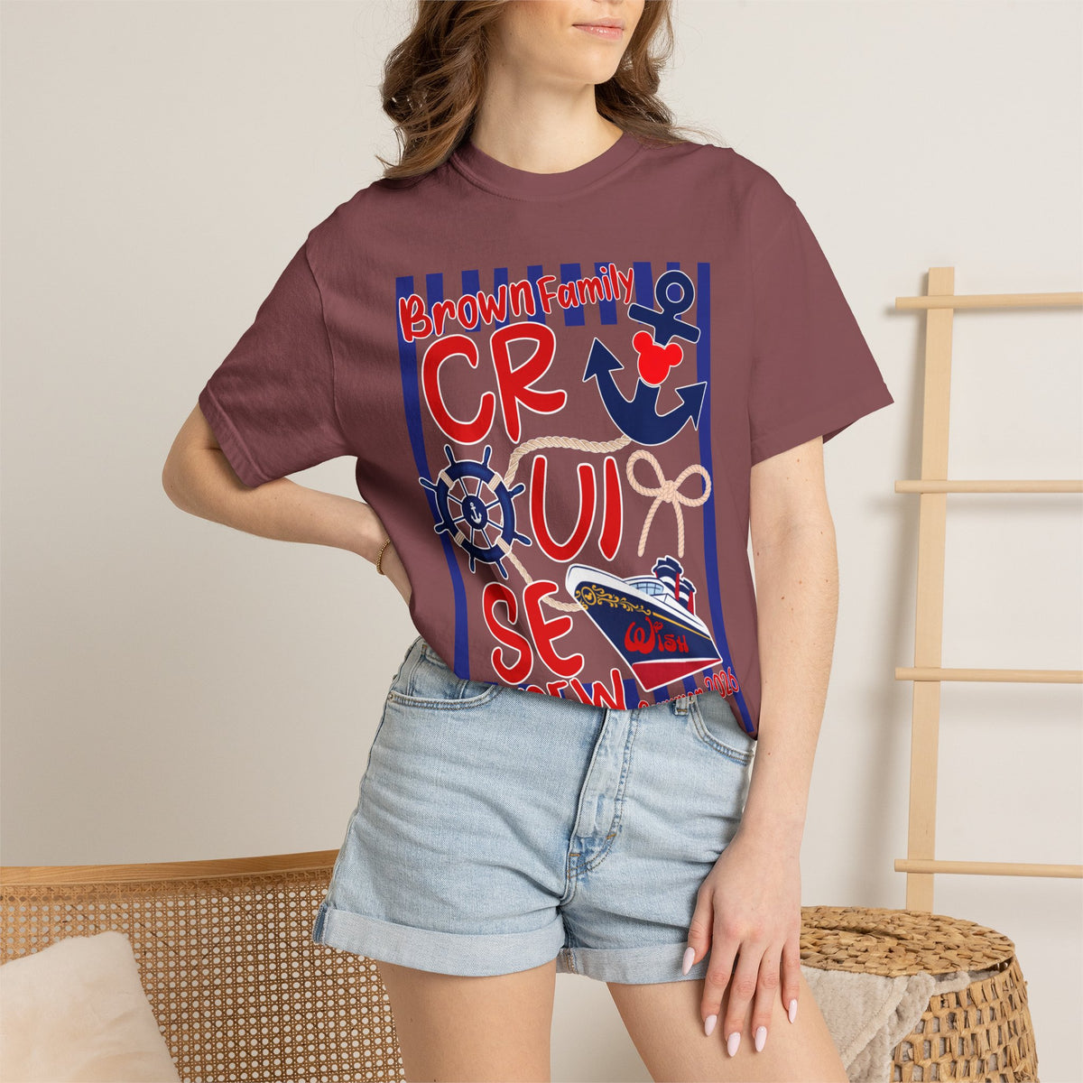 Custom Mickey DCL Cruise Family Vacation 2025 Comfort Colors Shirt, Matching Cruise Group, Magical Personalized Pirate Ship Family Matching
