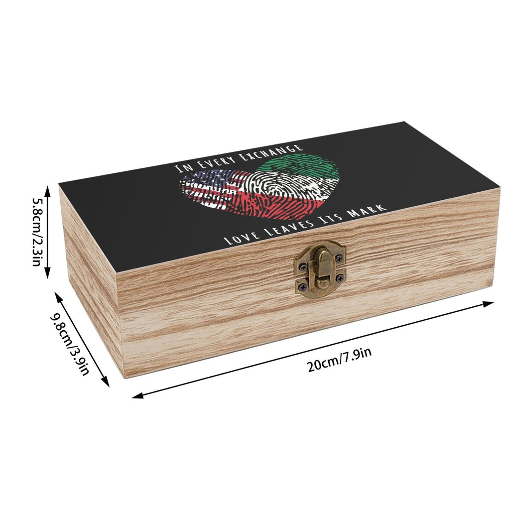 Wooden Storage Box Daddy’s Leaving Fingerprints of Friendship In Every Exchange