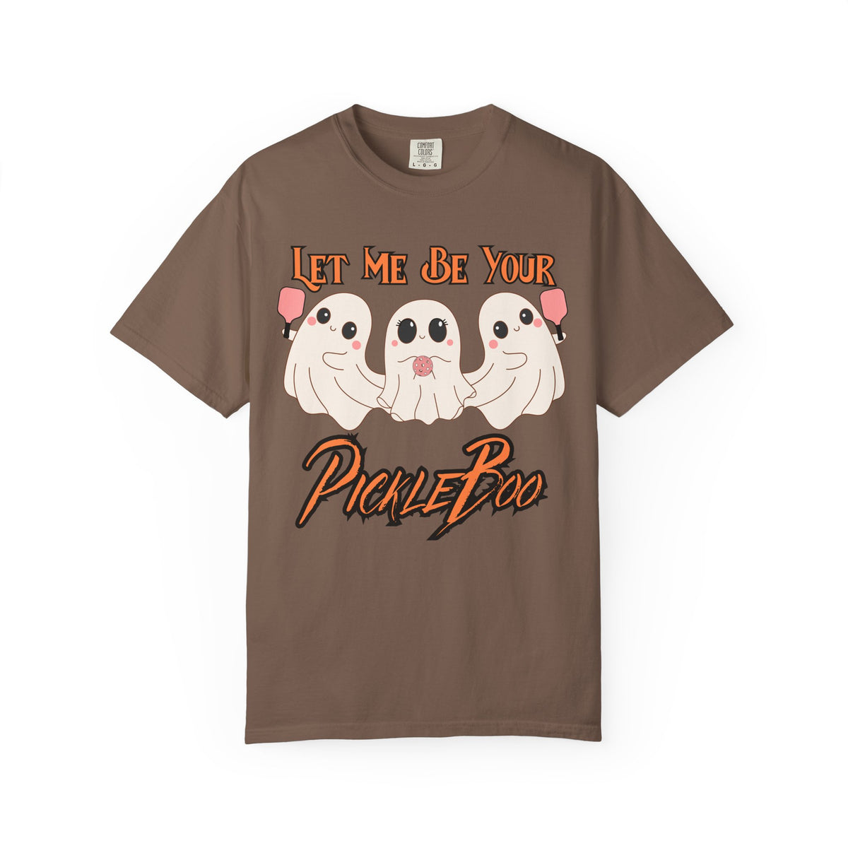 Pickleball Comfort Colors Halloween Ghost Shirt Cute Ghosts Playing Pickleball Boo Trick or Treat Fall Shirt for Pickleball Player