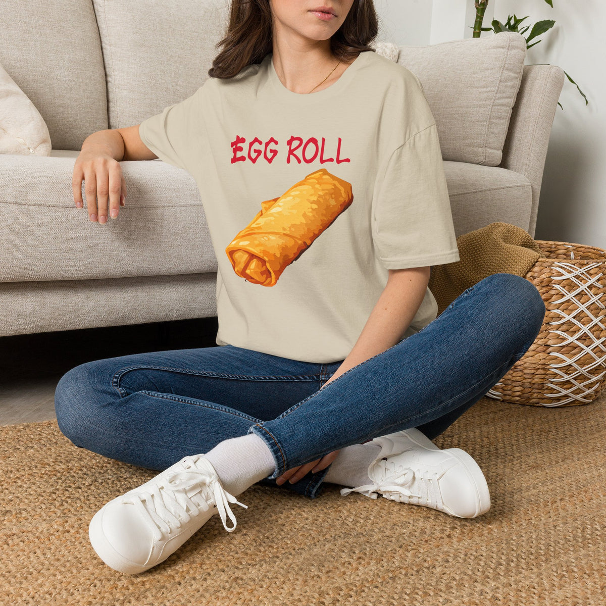 Funny Halloween Costume T-Shirt Egg Roll,  Food Costume Top, Office Group Costume Shirt, Matching Friends Family Shirt