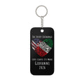 Exchange Student Custom Double-Sided Keychain Charm, Personalized Gift with Two Flags, Patriotic Gift, From Host Family, Country Pride