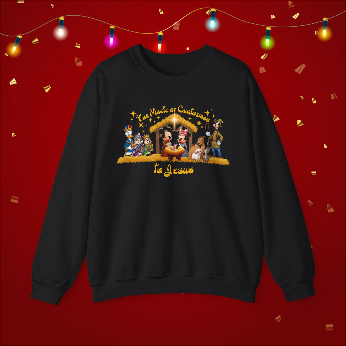 Jesus Mickey Magic Family Matching Shirts Greatest Gift of all Nativity Shirt Christian Christmas Shirt Religious Shirt Bible Verse Shirt