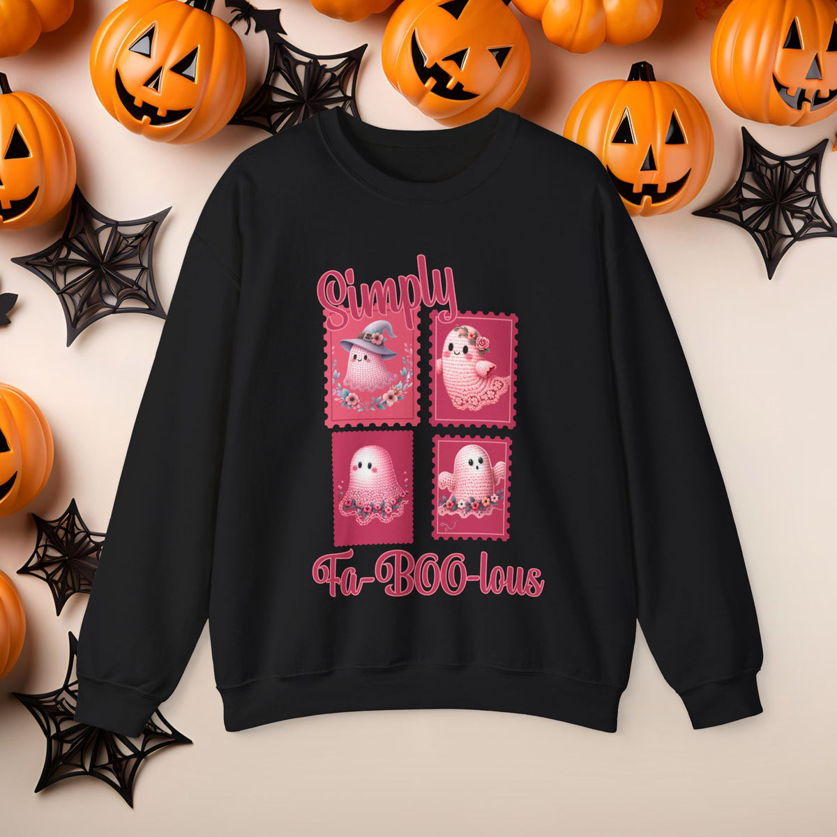Christian Halloween Jesus is my Boo Cute Fall Fun Spooky Pumpkin Cozy Season Crewneck Sweatshirt Church Small Group Bible Study Shirt