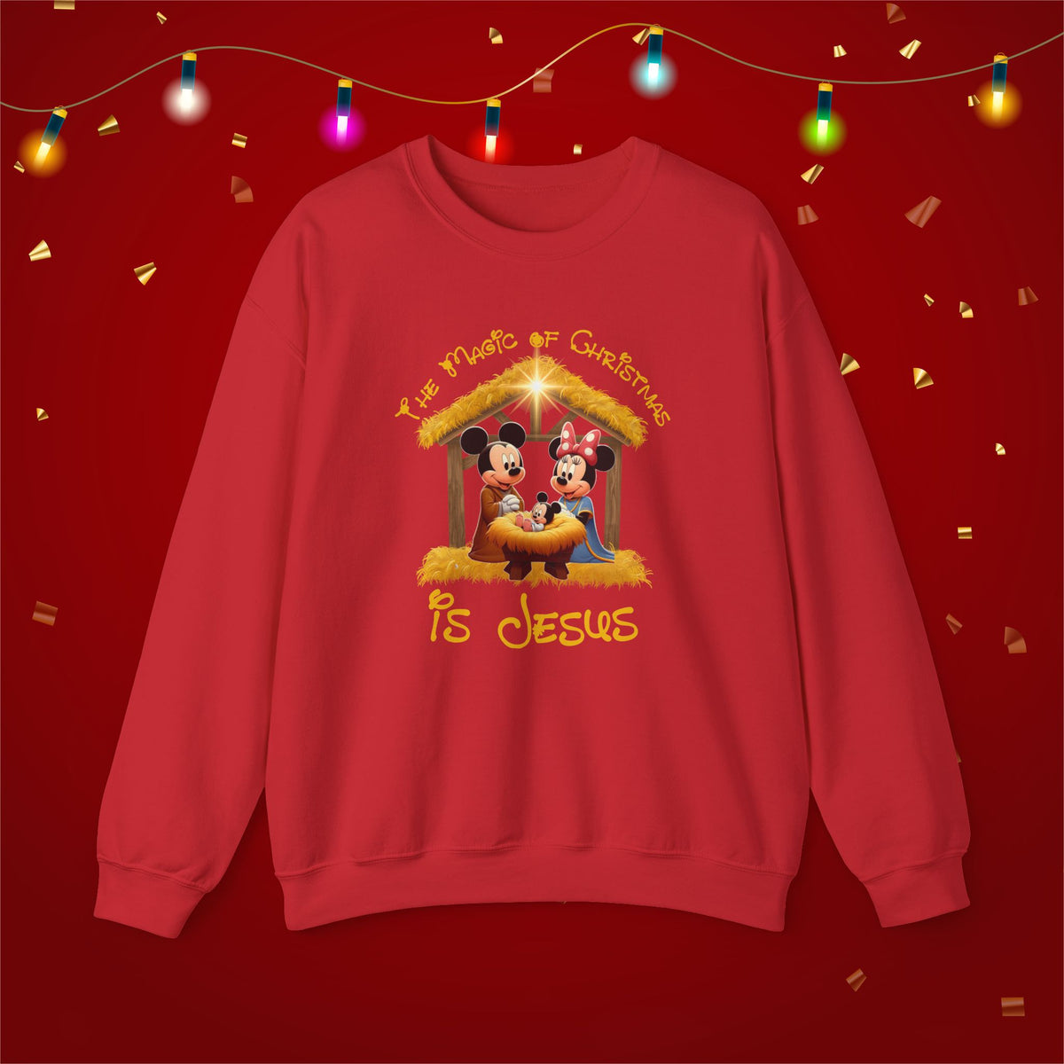 Jesus Mickey Magic Family Matching Shirts Greatest Gift of all Nativity Shirt Christian Christmas Shirt Religious Shirt Bible Verse Shirt